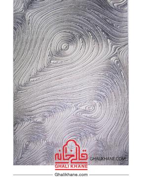 فرش ماشینی طرح پلاتینیوم کد 5015 زمینه طوسی