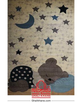 گلیم فرش ماشینی ساوین کد 4035 کرم