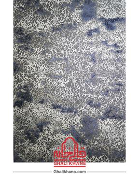 فرش ماشینی طرح پالادیوم کد G-2011 زمینه طوسی