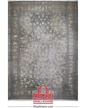 فرش ویستان لاوین 1200 شانه کد 2078 فیلی دودی طلایی