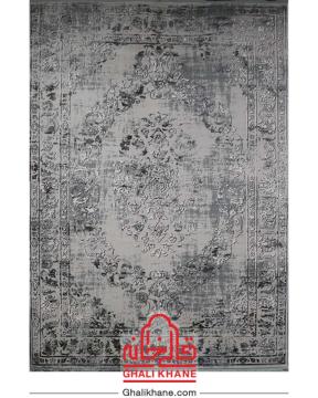 فرش زمرد مشهد 410 شانه کد 5105 طوسی