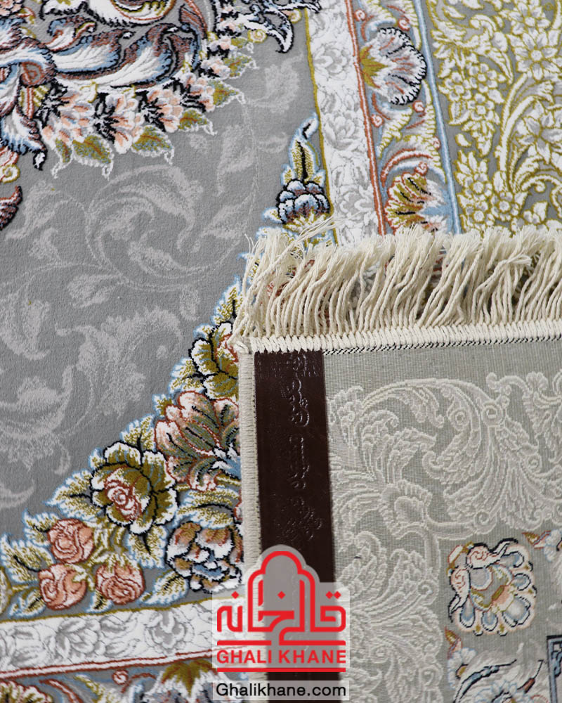 فرش نگین مشهد 1200 شانه کد 1215 طوسی