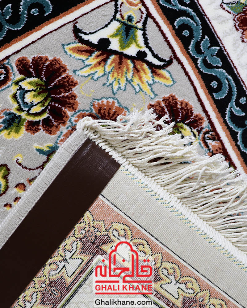 فرش نگین مشهد 700 شانه کد 2596 طرح ناردون فیلی