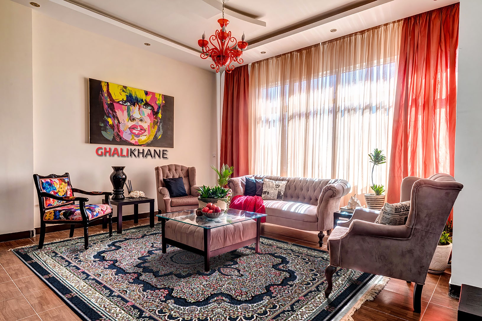 فرش زمرد مشهد 500 شانه کد 18116 سرمه ای