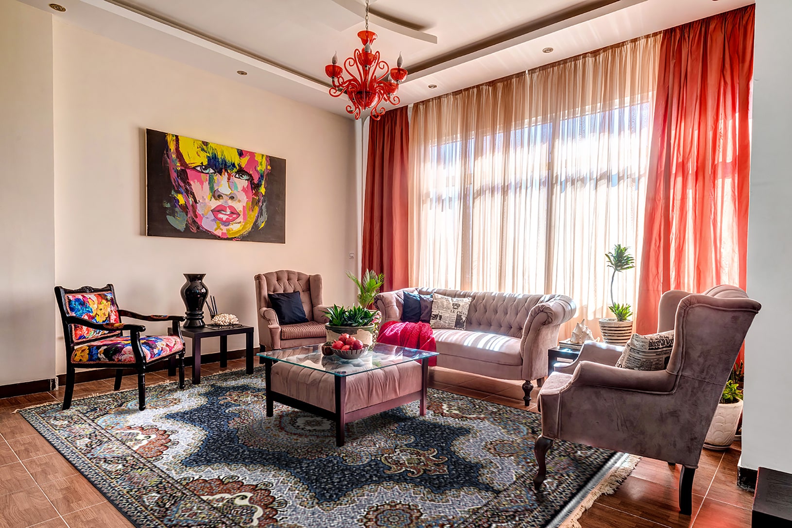 فرش زمرد مشهد 700 شانه کد 25018 سرمه ای