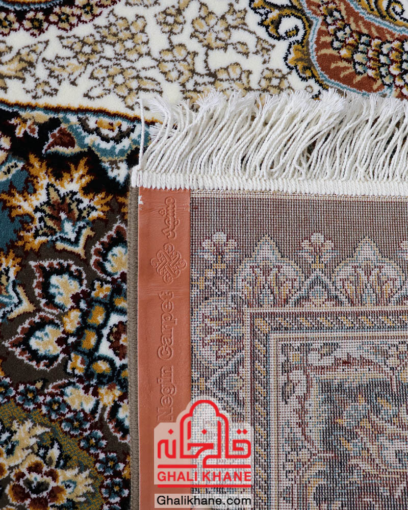 فرش نگین مشهد 500 شانه کد 28009 گردویی