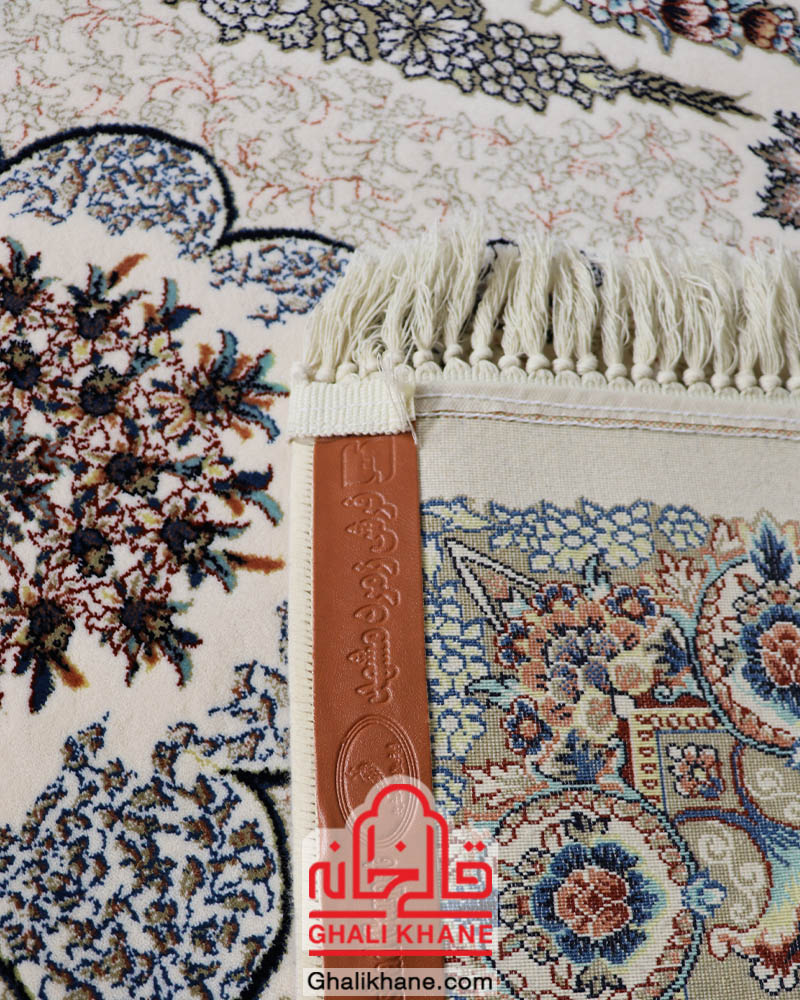 فرش زمرد مشهد 700 شانه کد 25027 کرم