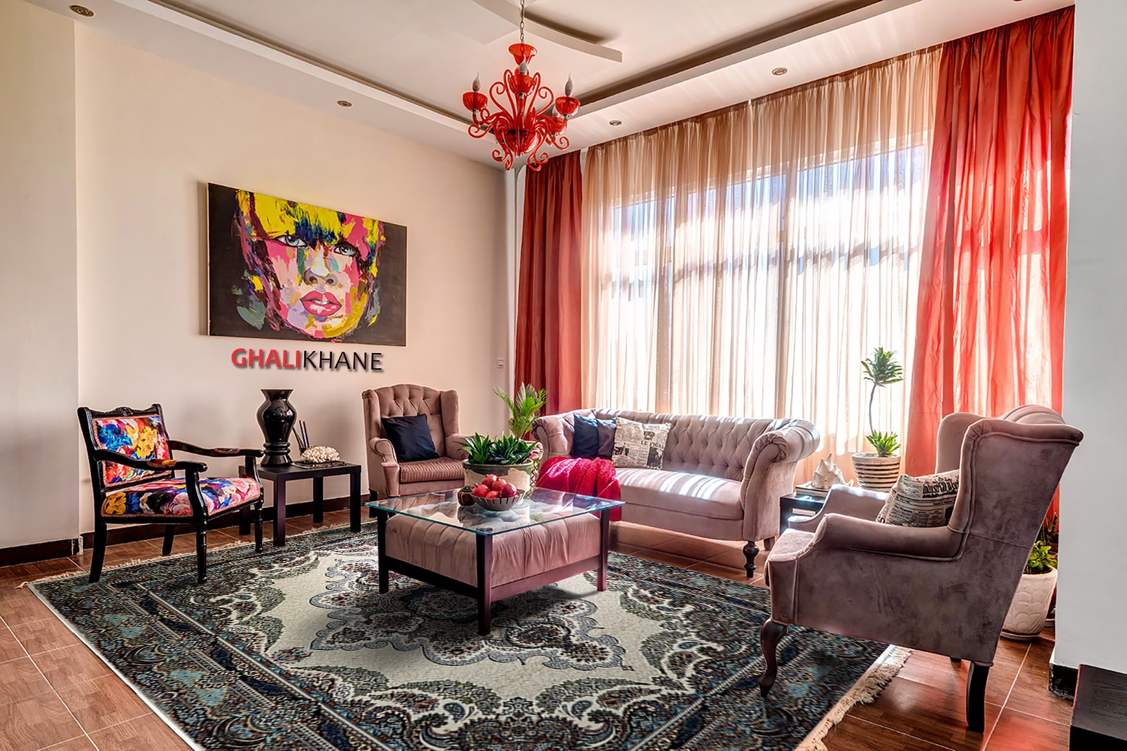 فرش زمرد مشهد 700 شانه کد 25027 کرم