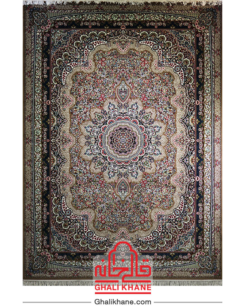 فرش زمرد مشهد 500 شانه کد 18116 گردویی