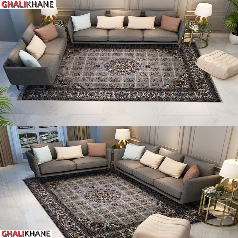 فرش نگین مشهد 700 شانه کد 2601 فیلی