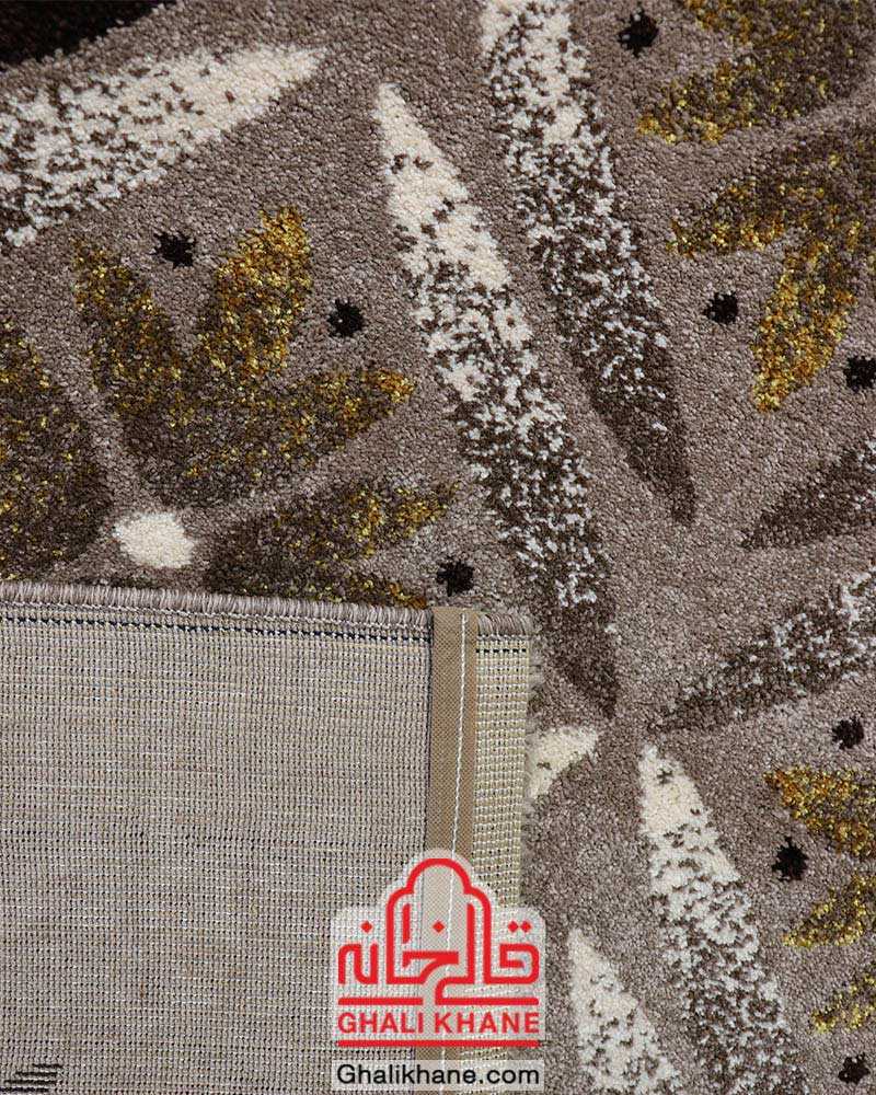 گلیم فرش ماشینی ساوین طرح رایان شکلاتی