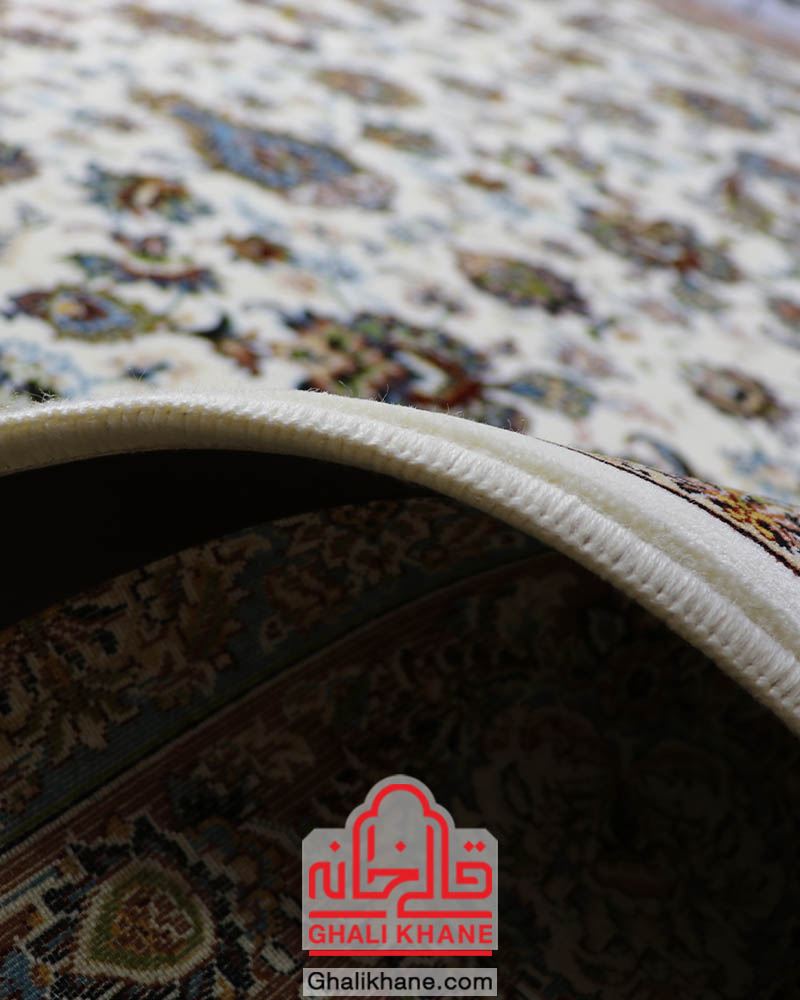 فرش نگین مشهد 700 شانه کد 2591 کرم