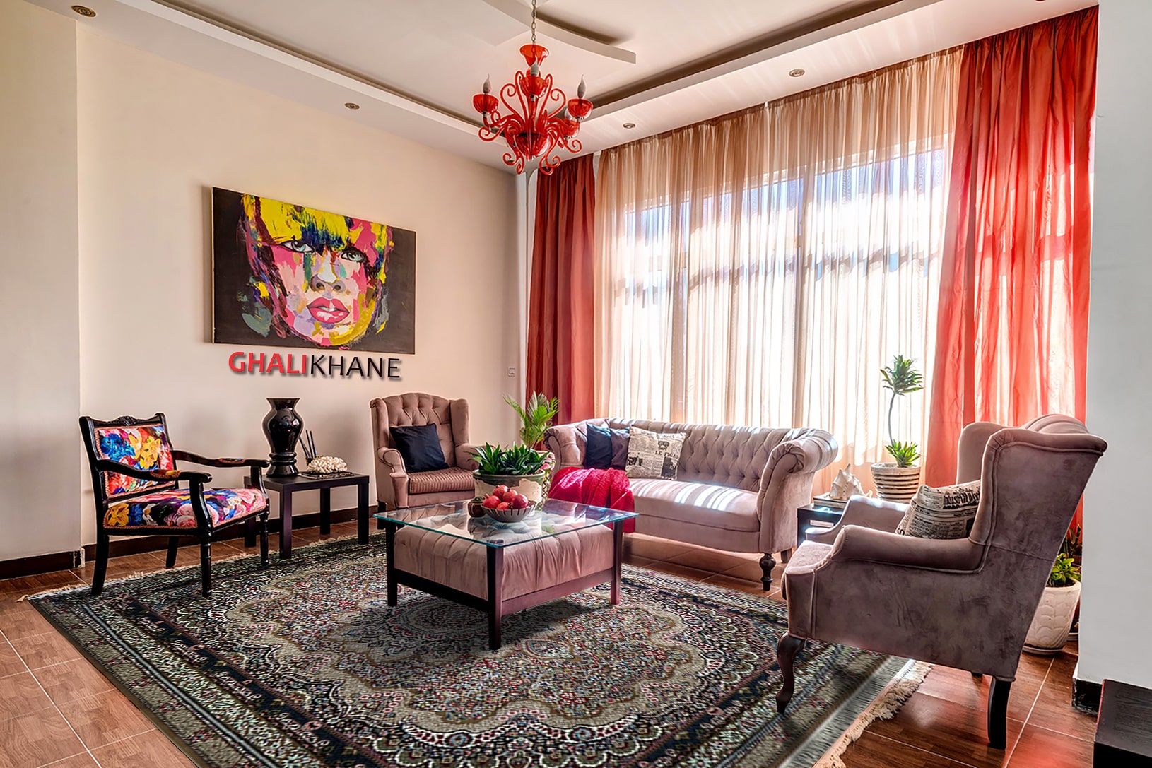 فرش زمرد مشهد 500 شانه کد 18116 گردویی