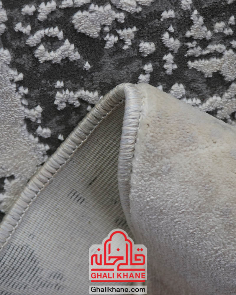 فرش ماشینی طرح پلاتینیوم کد 5004 زمینه طوسی