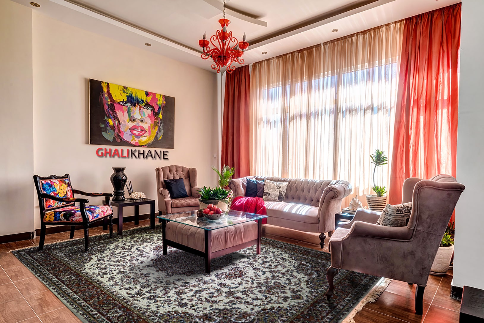 فرش زمرد مشهد 700 شانه کد 14003 کرم