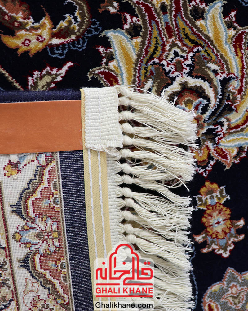 فرش زمرد مشهد 700 شانه کد 25010 سرمه ای