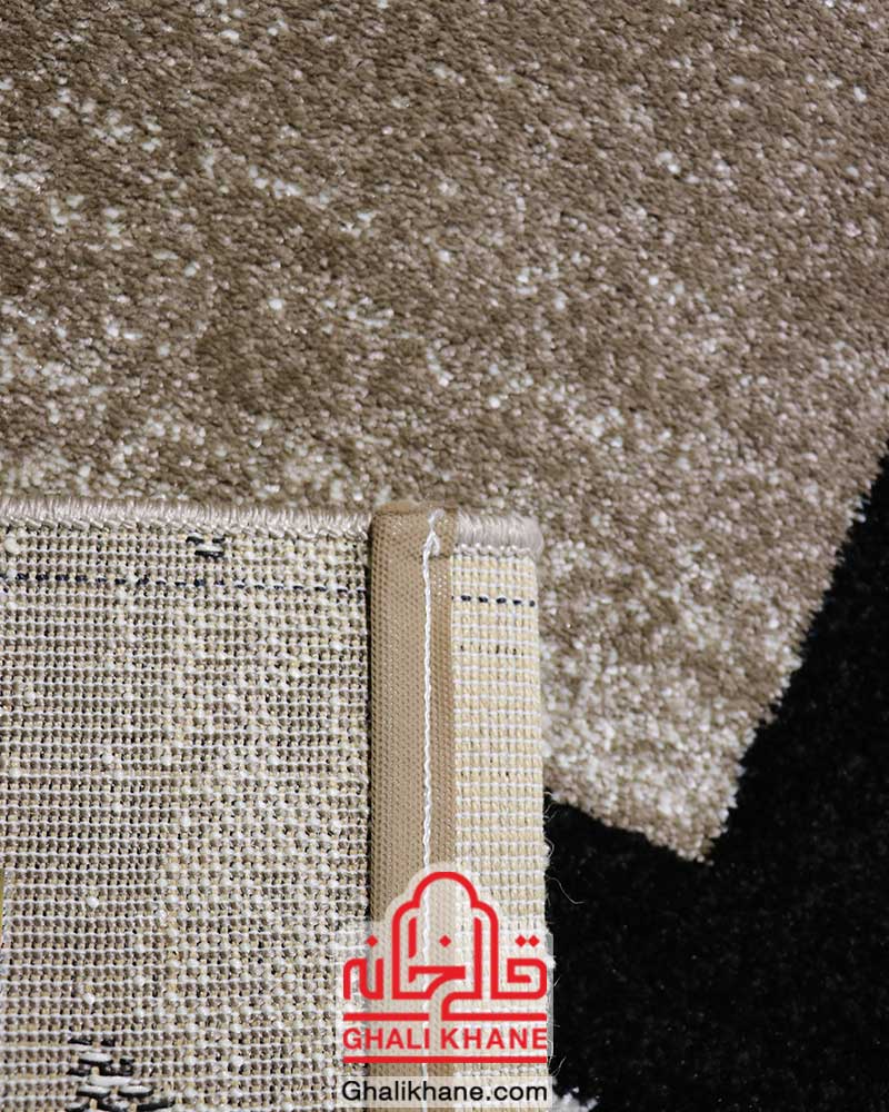 گلیم فرش ماشینی ساوین کد 4004 کرم