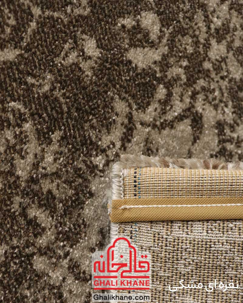 گلیم فرش ماشینی ساوین کد 4062 نقره ای مشکی