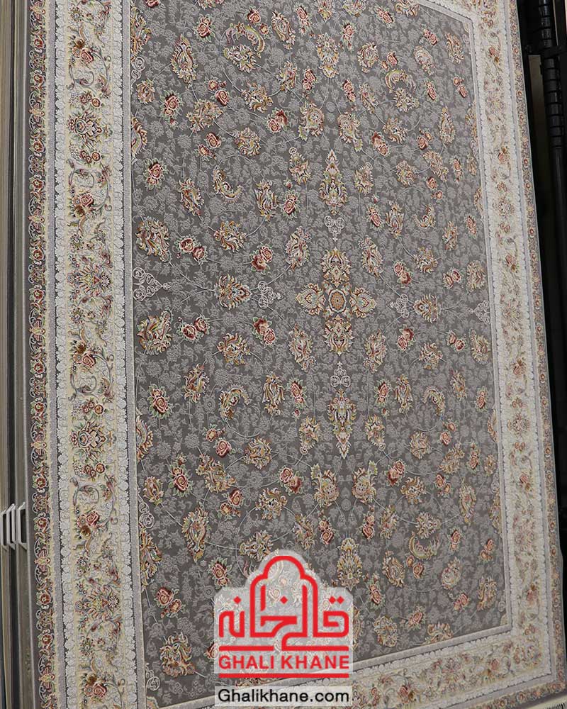 فرش ماشینی تهران 1200 شانه طرح افشان گل سرخ فیلی