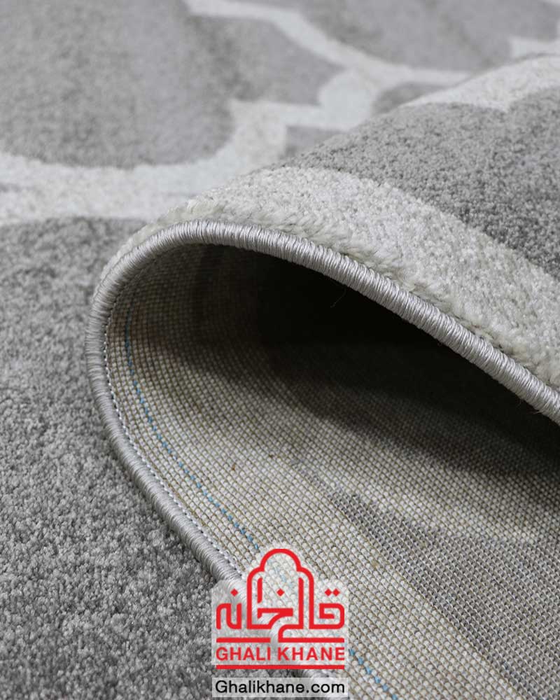 گلیم فرش ماشینی ساوین کد 4045 طوسی