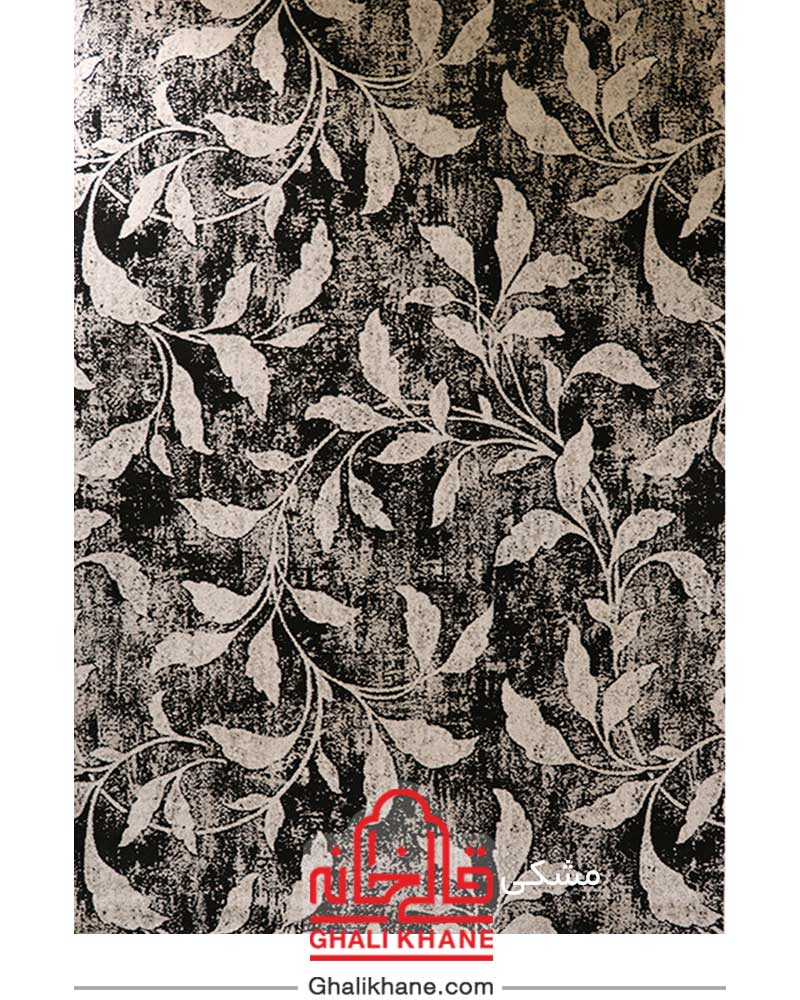 گلیم فرش ماشینی ساوین کد 4089 مشکی