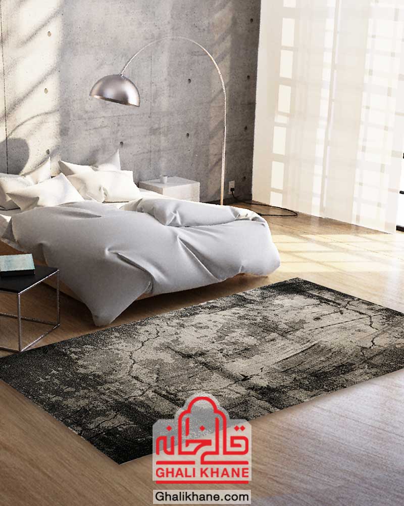 گلیم فرش ماشینی ساوین طرح میداس طوسی