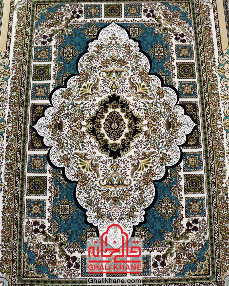 فرش نگین مشهد 1000 شانه کد 1008 کرم