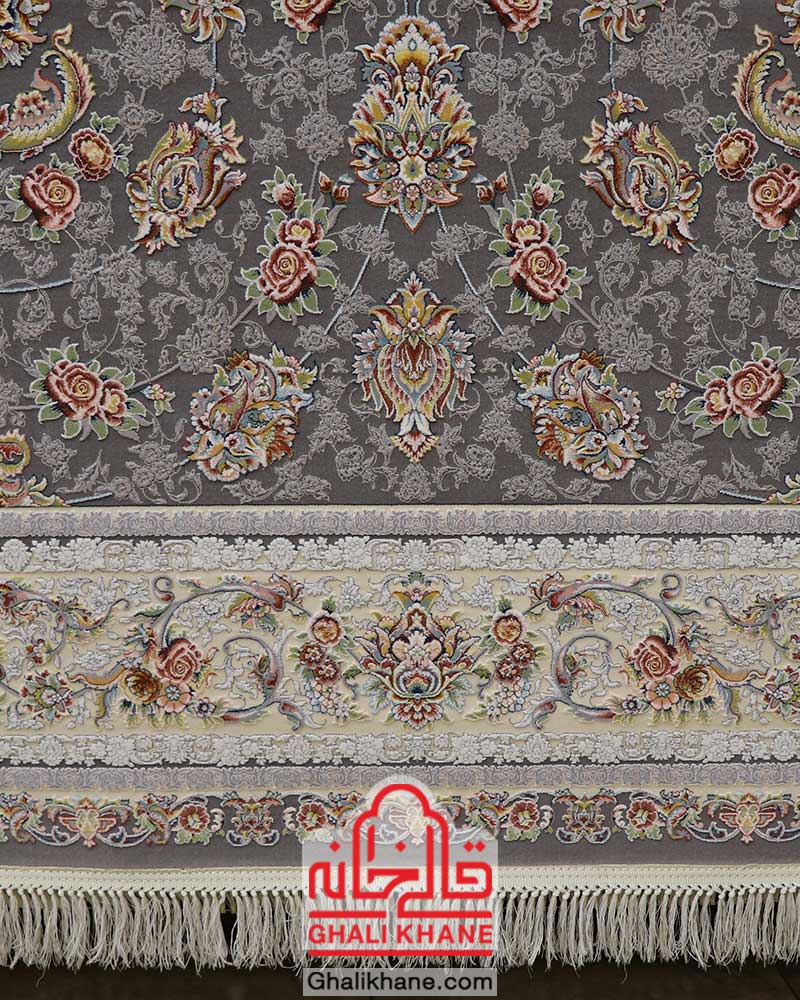 فرش ماشینی تهران 1200 شانه طرح افشان گل سرخ فیلی