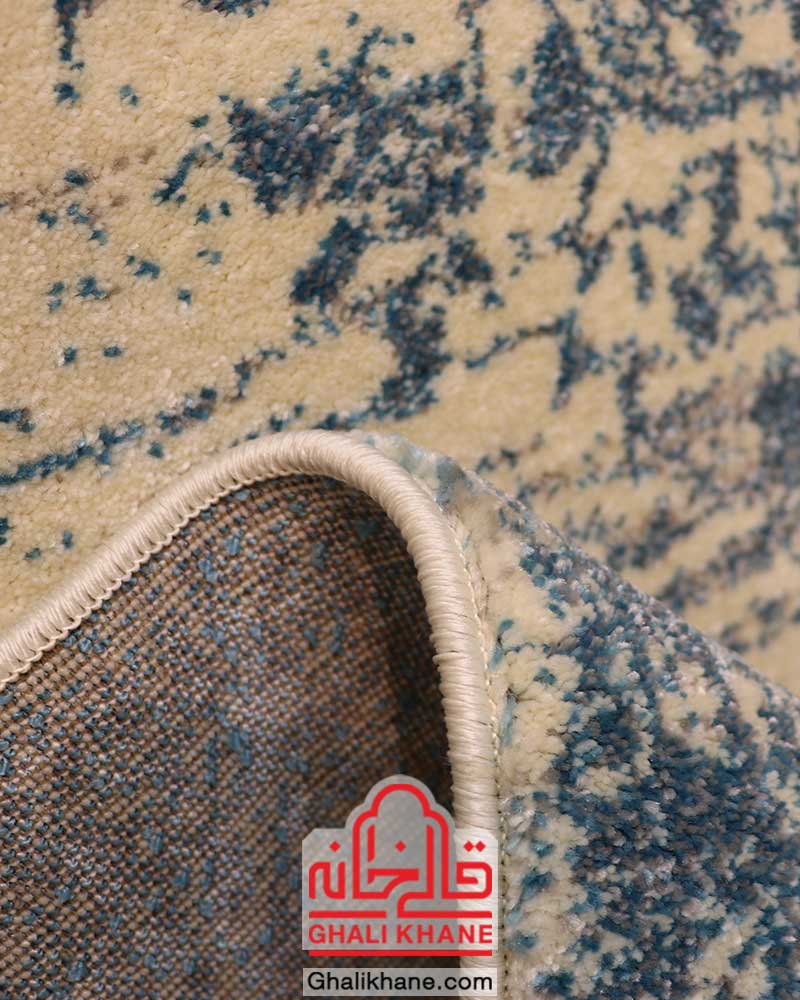 گلیم فرش ماشینی ساوین کد 4062 کرم