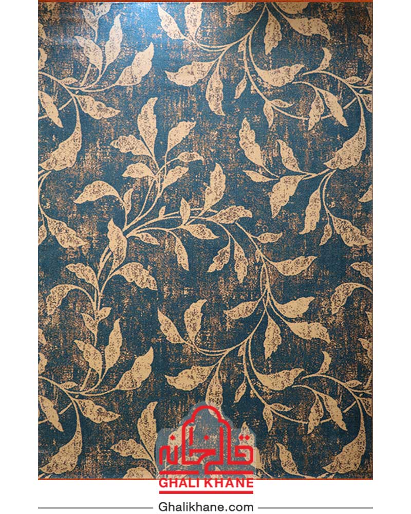 گلیم فرش ماشینی ساوین کد 4089 آبی