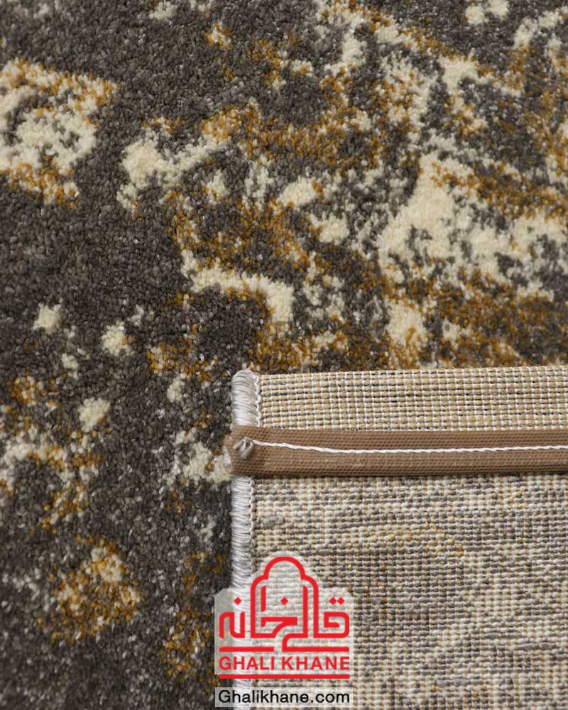 گلیم فرش ماشینی ساوین کد 4061 طوسی