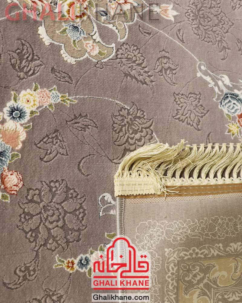 فرش تهران 1200 شانه نارگل نقره ای