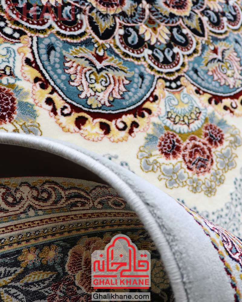 فرش ماشینی مشهد کد 722215 طوسی