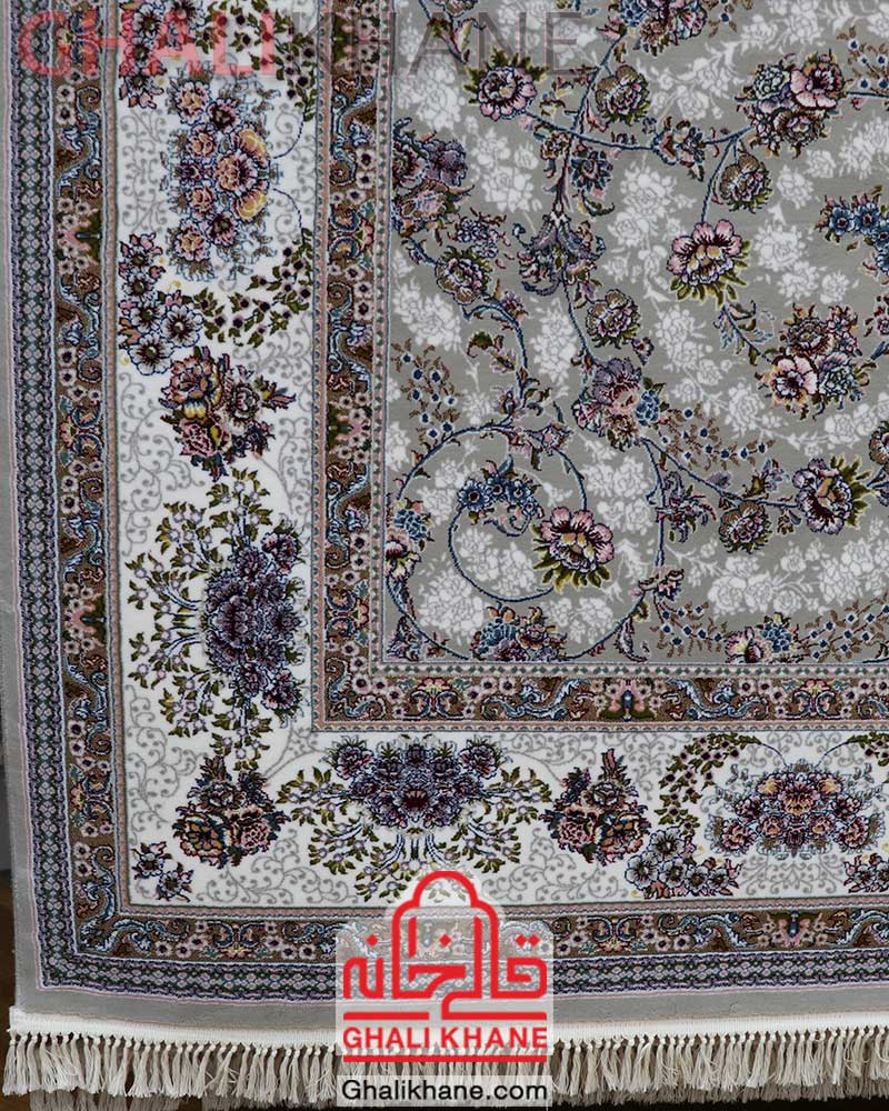 فرش زمرد مشهد 700 شانه کد 25069 طوسی