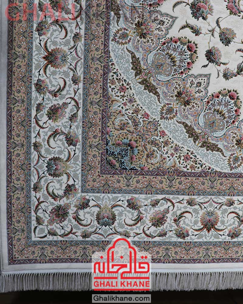 فرش مشهد کد 815005 کرم