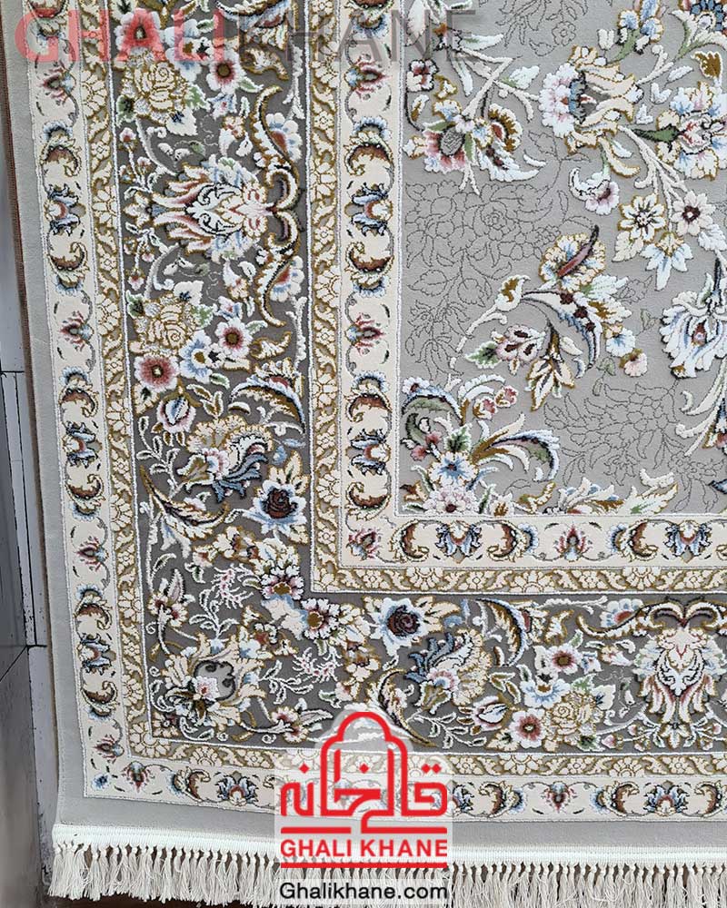 فرش زمرد مشهد کد 30004 سیلور