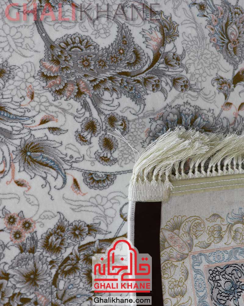 فرش مشهد کد 802078 کرم