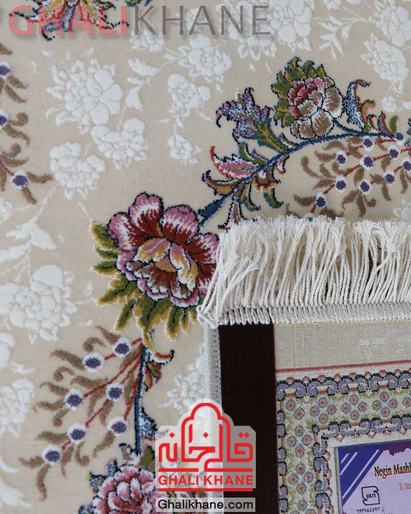 فرش نگین مشهد کد 1011 کرم