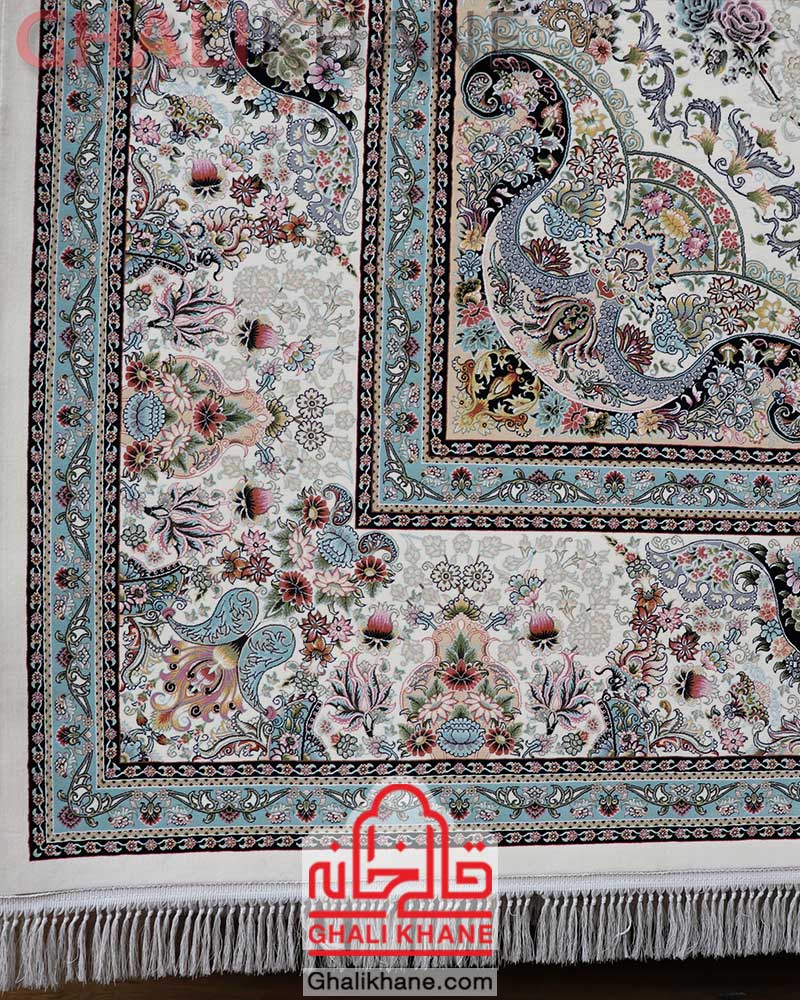 فرش مشهد 1500 شانه کد 515014 کرم