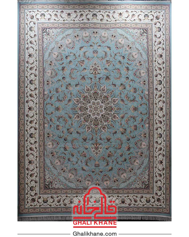 فرش مشهد کد 815005 آبی