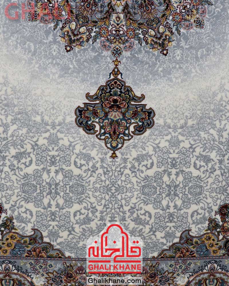 فرش ماشینی مشهد 700 شانه کد 872365 کرم