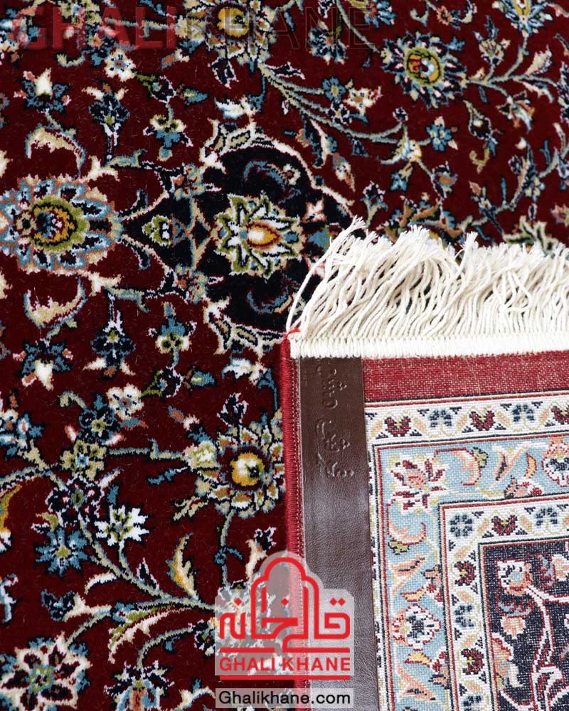 فرش ماشینی مشهد 700 شانه کد 872107 لاکی