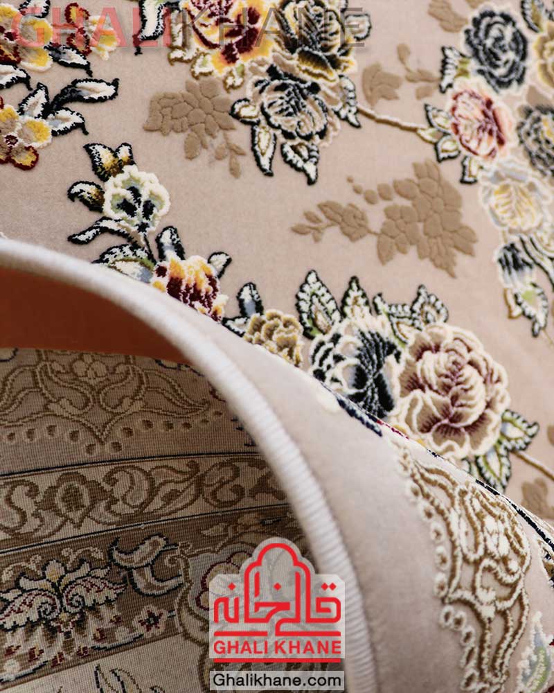 فرش ماشینی زمرد مشهد کد 22006 موزی