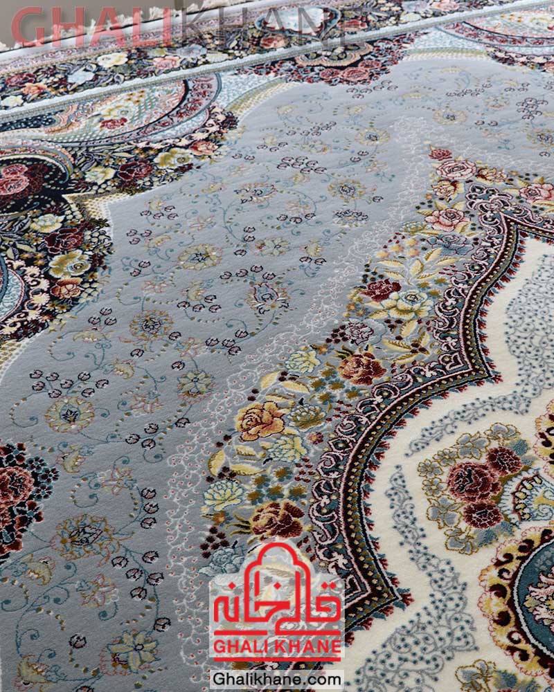 فرش ماشینی مشهد کد 722215 طوسی