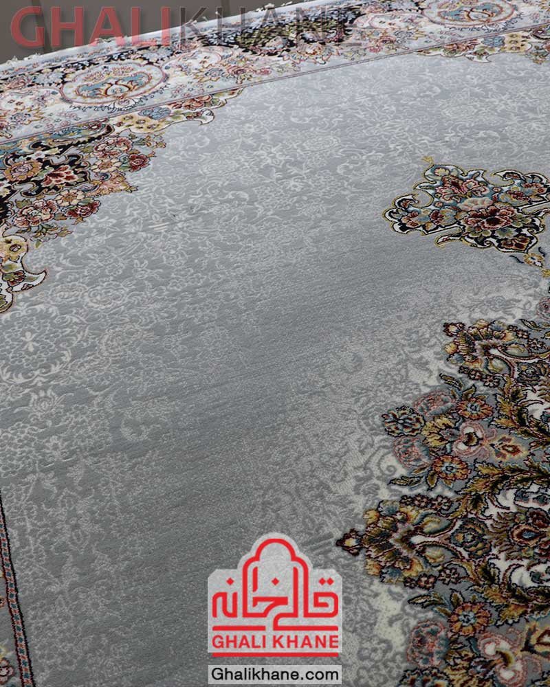 فرش ماشینی مشهد 700 شانه کد 872365 طوسی