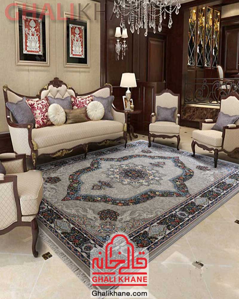 فرش ماشینی نگین مشهد کد 2602 فیلی
