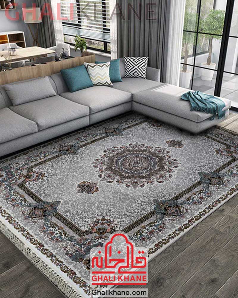 فرش مشهد کد 802081 کرم