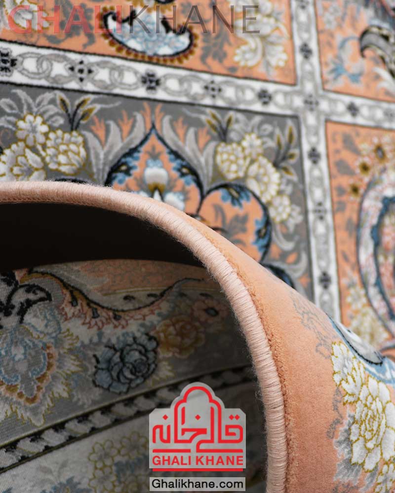 فرش مشهد کد 802188 گلبهی خشتی