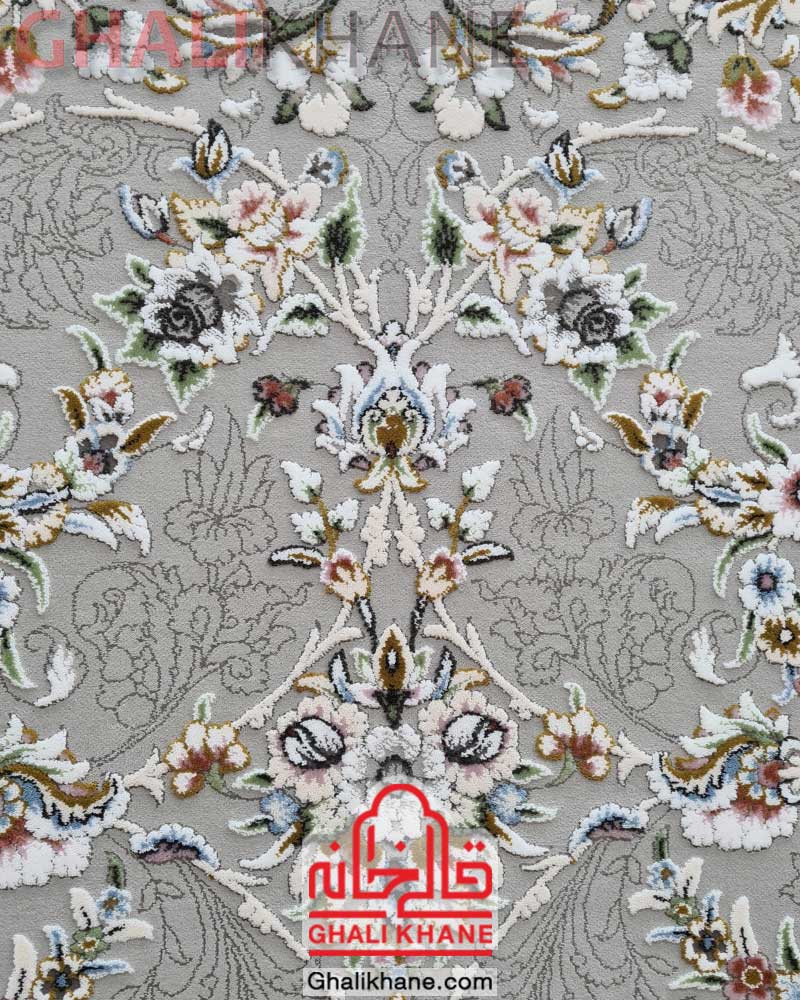 فرش زمرد مشهد کد 30004 سیلور