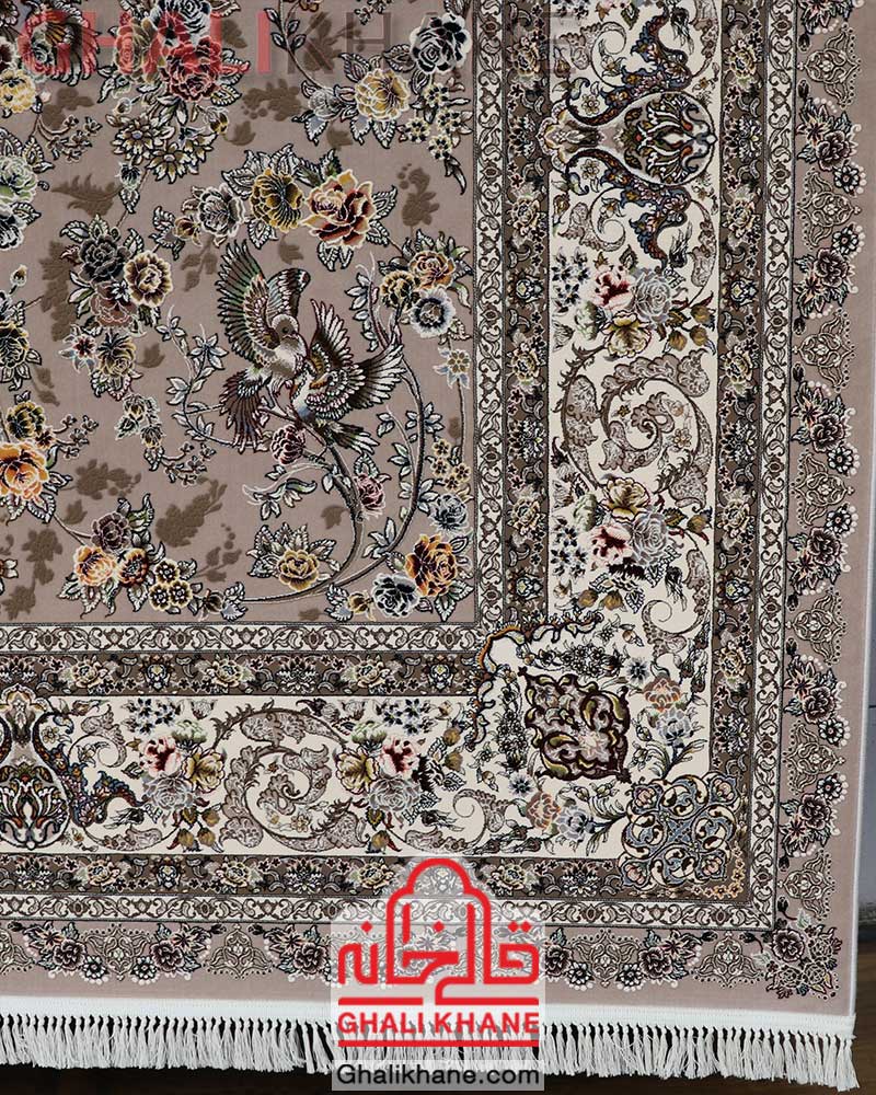 فرش ماشینی زمرد مشهد کد 22006 موزی